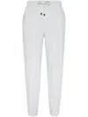 Brunello Cucinelli Drawstring-waist Tapered Track Trousers In 灰色