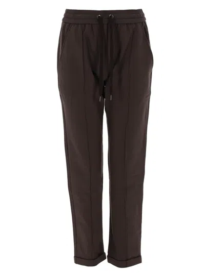 Brunello Cucinelli Track Pants In Brown