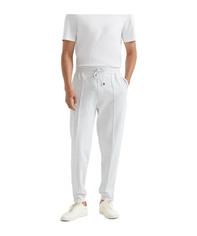 Brunello Cucinelli Track Pants In White