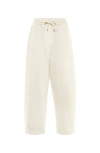 Brunello Cucinelli Cropped-hose Mit Perlen In Buff