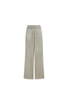 Brunello Cucinelli Elastic-waistband Palazzo Pants In Green