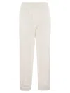 Brunello Cucinelli Track Trousers In Light Cotton Fleece
