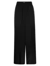 Brunello Cucinelli Track Trousers In Stretch Silk Satin In Black