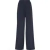 Brunello Cucinelli Cashmere Wide-leg Trousers In Night
