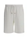 Brunello Cucinelli Cotton Blend Shorts With Elasticized Waistband