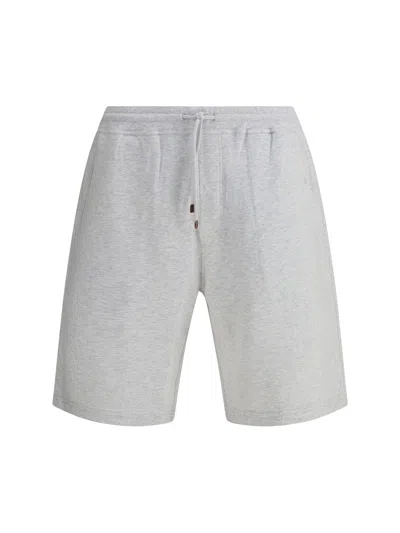 Brunello Cucinelli Tracksuit Shorts In Gray