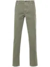 Brunello Cucinelli Straight-leg Cotton-gabardine Cargo Trousers In Green