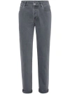 BRUNELLO CUCINELLI TRADITIONAL FIT FIVE-POCKET JEANS