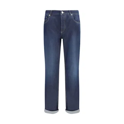 Brunello Cucinelli Traditional Fit Jeans In Blue