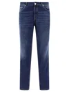 Brunello Cucinelli Slim-cut Mid-rise Jeans In Blue