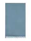 Brunello Cucinelli Translucent Fringe-edge Scarf In Blue