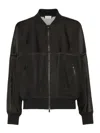 Brunello Cucinelli Monili Bomber Jacket In Black