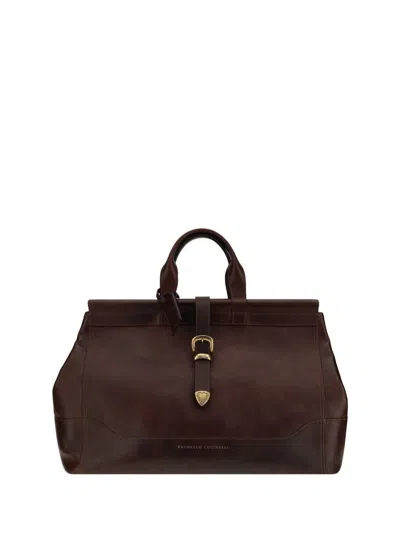 Brunello Cucinelli Travel Bags In Brown
