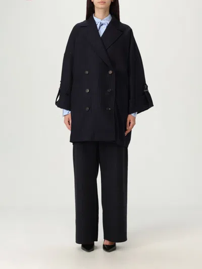 Brunello Cucinelli Trench Coat  Woman Color Blue