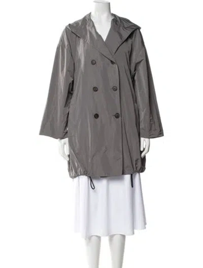 Pre-owned Brunello Cucinelli Trench Coat In Gray
