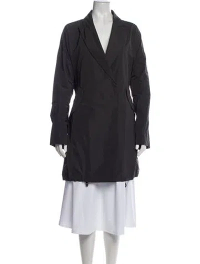 Pre-owned Brunello Cucinelli Trench Coat In Gray
