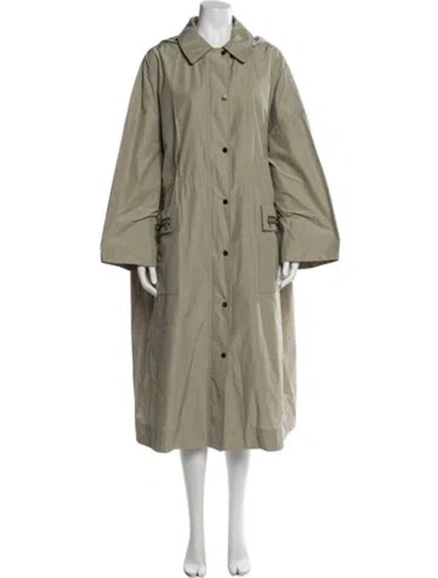 Pre-owned Brunello Cucinelli Trench Coat In Green