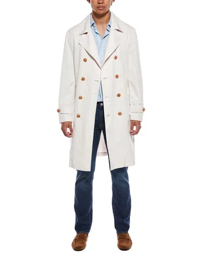 Brunello Cucinelli Trench Coat In White