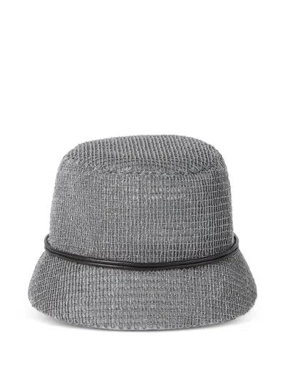 Brunello Cucinelli Monili-detail Bucket Hat In Gray