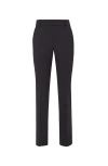 Brunello Cucinelli Slim Fit Cropped Plain Trousers In Black