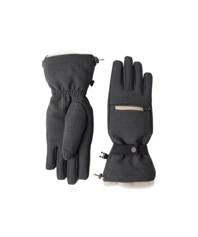 Brunello Cucinelli Tropical Luxury Wool Gloves In Grey