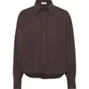 Brunello Cucinelli Wool Shirt In Brown
