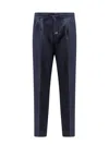 Brunello Cucinelli Trouser In Blue