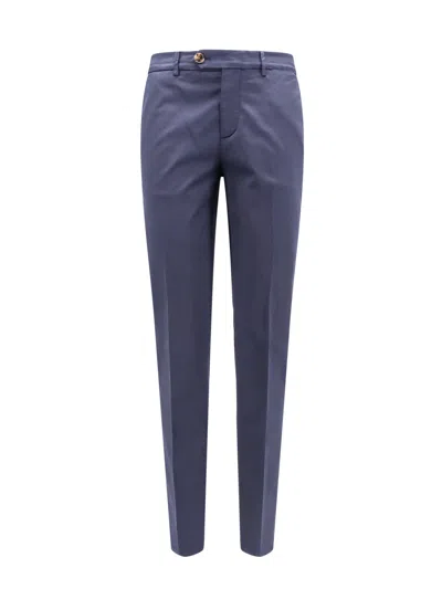 Brunello Cucinelli Leisure Fit Linen Pant In Blue