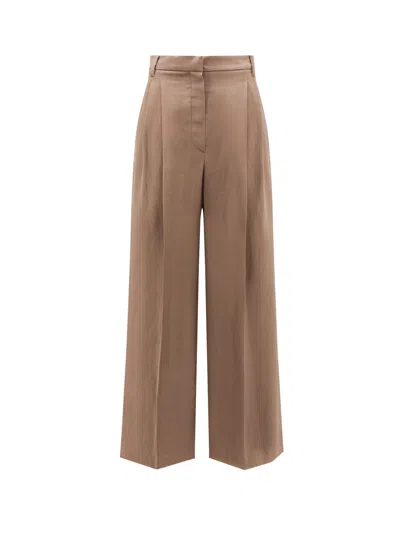 Brunello Cucinelli Trouser In Brown