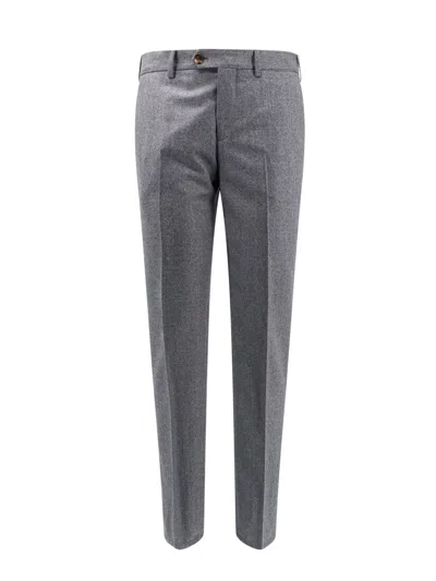 Brunello Cucinelli Men's Wool Italian Fit Trousers In Grey