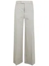Brunello Cucinelli Concealed-fastening Tailored Trousers In Light Grey