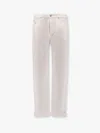 Brunello Cucinelli Iconic Fit Denim Trouser In White