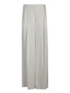 Brunello Cucinelli Beige Lurex Wide Pants