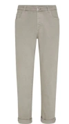 Brunello Cucinelli Men Garment-dyed Comfort Lightweight 5-pocket Jeans