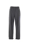Brunello Cucinelli Wool And Cashmere Pants In Gray