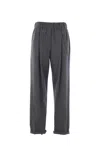 Brunello Cucinelli Wool And Cashmere Pants In Gray