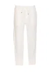Brunello Cucinelli Men Track Pants With Edging In White