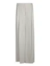 Brunello Cucinelli Beige Lurex Wide Pants