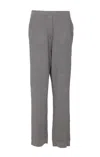 Brunello Cucinelli Flared Ribbed Texture Metallic Finish Trousers