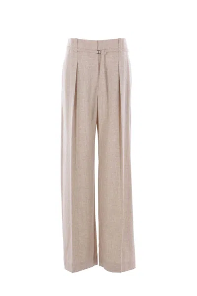 Brunello Cucinelli Trousers In Nude