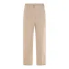Brunello Cucinelli Belt Loops Trousers With Side And Back Pockets In Brown