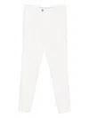 Brunello Cucinelli Tailored White Trousers With Classic Waistband In Neutral