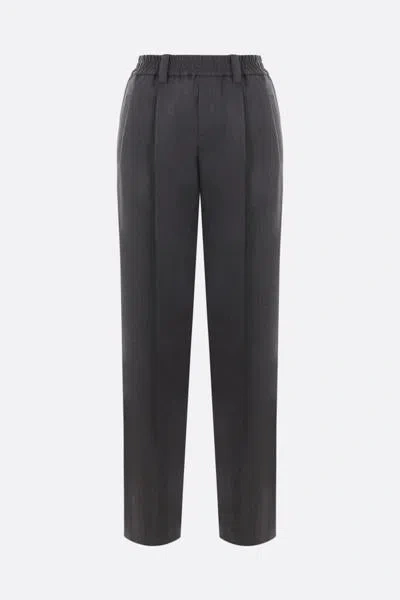 Brunello Cucinelli Trousers In Anthracite