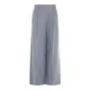 Brunello Cucinelli Hemp And Linen Trouser In Avion Blue