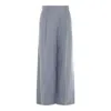 Brunello Cucinelli Hemp And Linen Trouser In Avion Blue