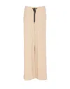 Brunello Cucinelli Track Trousers In Cotton Fleece Smooth In Beige