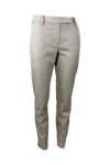 Brunello Cucinelli Cropped Stretched Trousers In Beige