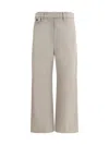 Brunello Cucinelli Twill Trousers In Beige