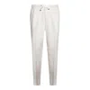 Brunello Cucinelli Linen Trousers In Beige