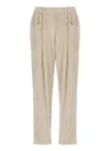 Brunello Cucinelli Straight-leg Corduroy Trousers In Beige